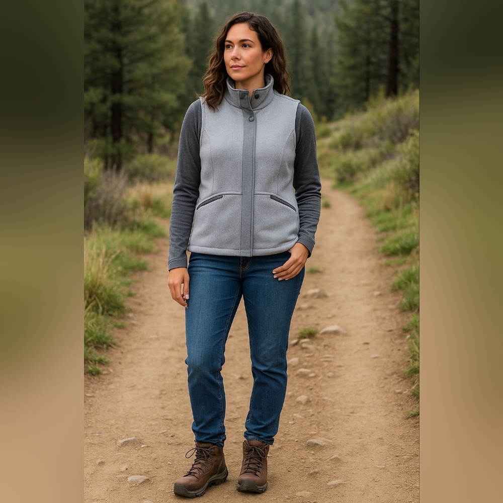 EX Officio Gray Knit Outdoor Vest XL